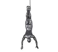 Climbing Abseiling Hanging Ornaments Figures Wallhanging Figurines Abseiling Ornament Sculpture Wall Art Resin and Metal Bungee Jumping Hanging Man Wire Attached Personalized artistic creations,A