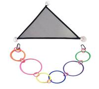 Climbing Accessories Snake Terrarium - Hammock Decorations and Games for Reptiles | Nylon Rings, Habitat Enrichment, Climbing Aid, Gecko, Bearded Dragon, Iguana, Indoor Terrarium, Cage Decoration