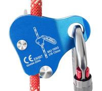 Climbing and lowering rope clamps, fall protection devices, suitable for rock climbing, mountain climbing, tree planting, exploration, fall rescue, and aerial operations (8-12mm)