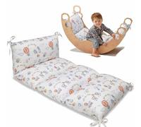 Climbing Arch Cushion & Rocker Pillow for Toddlers - Multi-Use Floor Seat, Nap Mat, Playroom Pillow with Removable Washable Cover - Kids Bed Floor Cushion for Nursery, Bedroom, Playroom (BALLOON)