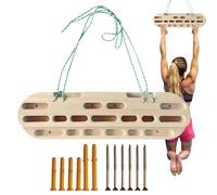 Climbing Board - Wooden Handle Trainer, Portable Training Board | Strong Rock Angle for Finger Strength Development and Basic Conditioning, Training Equipment