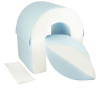Climbing bridge, tunnel, soft set, soft play, nursery, 2 elements soft play ball (colour: white, (pastel))