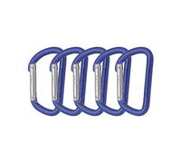 Climbing carabiner Edelrid (x10) Bleu TU