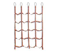 Climbing Cargo Net - 57x72.8in Rainbow Nylon Web Ladder, Portable Rope Training System, High Load Obstacles Nets | Outdoor Jungle Gym Fitness Climbings Yard Play Exercise Equipments