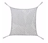 Climbing Cargo Net for Kids - Double Layers Heavy Duty Playground Safety Net, Outdoor Climbing Net for Treehouse Accessories, Backyard, Jungle Obstacle Training and Adventure(3.2x9.8ft),Black