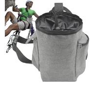 Climbing Chalk Bag, Chalk Storage Organiser, Zippered Pocket Chalk Bag, Adjustable Waist Belt, Weightlifting Chalk Bag, Gymnastics Chalk Bag, Organiser Pack for Chalk, for Weightlifting, Gymnastics