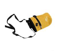 Climbing Chalk Bag for Rock Climbing and Bouldering, Anti-Leak Magnesium Powder Pouch with Drawstring, 420D Oxford Gym Chalk Bag for Weightlifting,(Yellow)