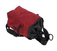 Climbing Chalk Bag Red Oxford Cloth with Adjustable Waist Belt | Large Opening, Drawstring Closure, Brush Holder, Zippered Pocket, Suitable for Indoor Gyms and Outdoor Rock Climbing