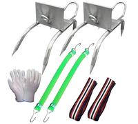 Climbing Claws - 9.06 Inch Tree Spikes | Cat Pruning Equipment - Sturdy Steel Adjustable Strap Non-slip Secure Hardware Ideal for Picking and Arborists