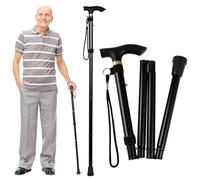 Climbing crutches Folding Walking Stick,Adjustable Height Folding Walking Stick,Folding,Collapsible,Adjustable,Portable,Aluminum