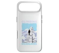 Climbing Deadlines - Funny Office Workload Mountain Case for iPhone Air