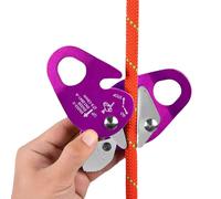 Climbing Descender - Aluminum Self Locking Goose-Shaped Belay Device | Tree Climbing Gear - for Rock Rigging Rappelling Mountaineering Fire Escape Outdoor Work Safety Training