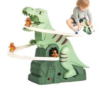 Climbing Dinosaur Toy - Fun Track Slide Roller Coaster Toys With Music,Playground Climbers For Kids Boys Girls Climb Water Play Christmas