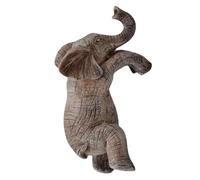 Climbing Elephant Flower Pot Hugger Resin Hanging Elephant Statue Creative Cute Elephant Ornaments for Balcony Patio Lawn Yard
