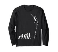Climbing Evolution - Fun Bouldering Rock Climber Long Sleeve T-Shirt