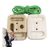 Climbing Fingerboard - Beech Wood Board Rock Climbing with Targeted Exercises - 15cm Finger Strengthener | Rock Climb Hold for Pull-Up Grip, Training Finger, Home Gym Enthusiasts