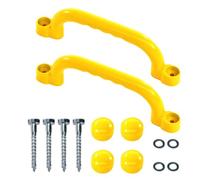 Climbing Frame Handles, 2 Pack Safety Playground Handles, Non-Slip Hand Grips, Indoor Outdoor Playset Grab for Tree House, Swing Set, Playhouse, Climbing Wall, Jungle Gym