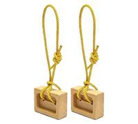 Climbing Hangboard - 10.5 x 3.7 x 7.7 cm Portable Fingerboard, Pull-Up Training Board, Compact Grip Trainer, Adjustable Rope Climbing Trainer for Boulder Training at Home, Indoor, On D