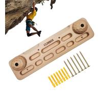 Climbing Hangboard - Solid Wooden Grip Board, Finger Strength Training Tool, Rock Climb Practice Frame, Home Fitness Accessory | Door Mounted Pull Up Board Designed for Indoor Outdoor Conditioning