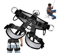 Climbing Harness, Rock Climbing,Adjustable Seat Belt Harness - Thick Support Belts, Straps Protect Waist, Fire Saving Gear for Women, Men