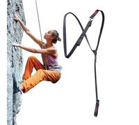 Climbing Harness Set, Anti Slip Chest Strap, Quick Release Safety Harness with Strong Support System, Reinforced Nylon Gear, Adjustable Secure Fit Design, Mountaineering Accessories for Outdoor Use