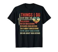 Climbing Heartbeat Things I Do In My Spare Time Bouldering T-Shirt