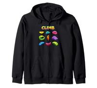 Climbing Holds - Rock Climbing And Bouldering Zip Hoodie