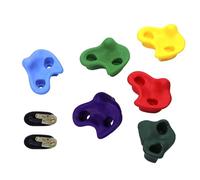 Climbing Holds, Tree Climbing Grips, 3.93inch Hand and Foot Hold, Easy to Install, Playset Ladder for Trees, Wood, Walls, Kids, Backyard, Parks, Garden, Outdoor Gym Multicolor