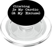 Climbing Is My Cardio and My Excuse Funny Climbing Quote PopSockets PopGrip for MagSafe