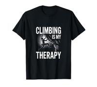 Climbing is My Therapy Rock Climbing Lover T-Shirt
