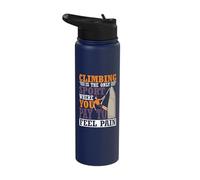Climbing is The only Sport - Bouldering Rock Climber Stainless Steel Insulated Water Bottle