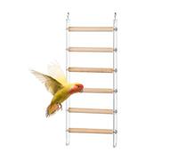 Climbing Ladder - Fish Cage Toy with a 360° Rotating Hook | Parrot Toys and Cage Accessories for Parakeets, Cockatoos, Pigeons, Training and Intra