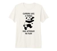 Climbing Like a Panda Max Optimism, No Plan Bouldering Joke Premium T-Shirt