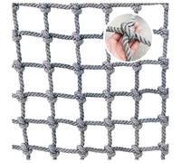 Climbing Net Cargo Netting Climbing Net Outdoor Playground Rock Rope Cords Ladder Swing Sets Climb Net Automotive(10X10cm,2X4m/6.6X13.12ft)