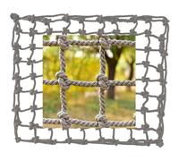 Climbing Net for Kids Outdoor, Cargo Net Rope Ladder Monkey Bars for Ninja Slackline, Jungle Gyms, Swing Set, Ninja Warrior Style Obstacle Courses for Outdoor Treehouse12mm-15cm, 2x3m(6.6x9.8ft)