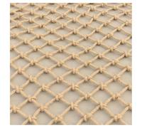 Climbing Net for Kids, Safety Net for Stairs Retro Grid Net cargo rope net for kids climbing for Cage As Ceiling Net, Decorative Net, Photo Wall, Suspended Net Dia 10mm(0.39 in),mesh 10cm(3.93 in)(5X5