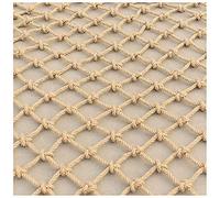 Climbing Net for Play & Fitness - Durable Jute Hemp Cargo Netting with 15cm Mesh - Anti-Fall Rope Ladder for Outdoor Use by Children & Adults