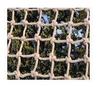 climbing net Hemp Rope Net Natural Jute Rope Netting Climbing Safety Ropes Nets Balcony Stairs Indoor & Outdoor Decor Rope Nets safety(4mm,1 * 1m)