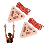 Climbing Panel | Triangular Wooden Hand Grip Reinforcement with Variable Depth Pockets - Portable Rock Climbing Hangboard for Apartment, Gym, Home, Garage