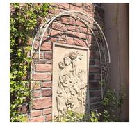 Climbing Plant Garden Trellis - Metal Rose Arch Wall Mounted, Semi-Circular Garden Archway For Windows, Doors & Garden Entrances(Size:100 x 21 x 105cm,Color:White)