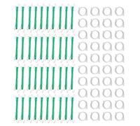 Climbing Plant Support Hooks - Hooks with Cord to Prevent Crushing | 40 Pieces Garden Plant Clips with Clips for Urban Agriculture Balcony Greenhouse