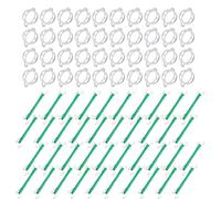 Climbing Plants Support Hooks | Tomato Support Hooks with String, Gardening Stem Fixing Fasteners with 40 Clips for Urban Farming Outdoor Vegetable Patch Orchard