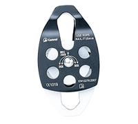 Climbing Pulley Double Sheaves 36kN Rigging Caving,Black 151.5x82mm