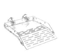 Climbing Ramp for Turtle | Acrylic Transparent Climbing Ramp,Suction Cup Basking Ramp, Reptile Resting Dock with Hook for Lizards, Hermit Crabs