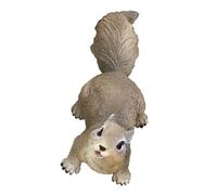 Climbing Red Squirrel Statue Garden Ornament Squirrels Sculpture Resin Fence Wall Hanging Animal Figure Decoration Yard Patio Decorative Celling Tree Decor Accessories Gift (Climbing Red Squirrel)