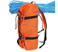 Climbing Rope Backpack - Lightweight Large Capacity Bag, Safety Accessory Mountaineering Arborism Cave Camping Sailing Practical Tool Outdoor Adventure Sports, Design Du, Orange, Please refer to the