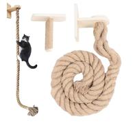 Climbing Rope for Cats Ceiling Climbing Tower Toy for Kittens | Pet Rest and Jumping Ladder for Sharpening Claws, Kitten Scratcher Wall Mounted