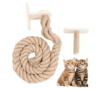 Climbing Rope for Cats, Indoor Rest Stairs for House Cats, Wall Mounted Climbing Boards with Scratching Area for Bedroom