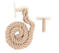 Climbing Rope for Cats, Natural Cat Climbing Rope Made of Wood and Sisal for Wall Mounting, Multifunctional Cat Climbineg Aid with Step, Robust Climbings Toy Activity and Rest in the Living Room