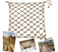 Climbing Rope Net for Kids' Safety Balcony & Railing Protection Retro Café Décor Hemp Cargo Net for Outdoor Play & Decorative Use